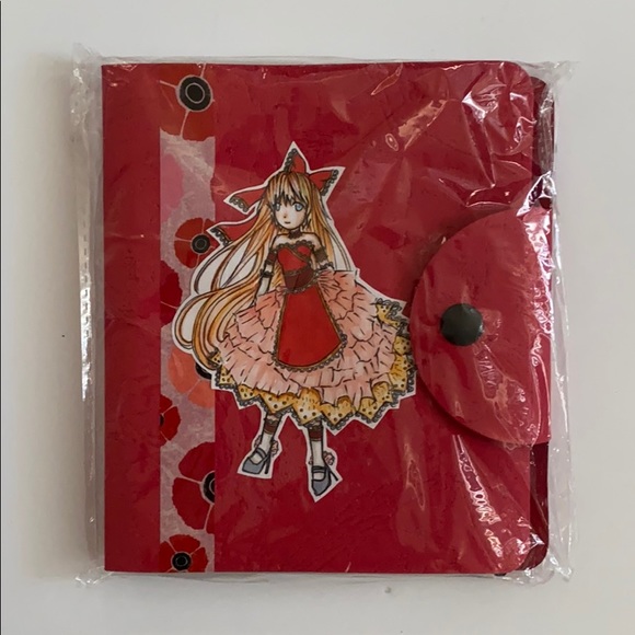 ❤️ Red manga notebook and pen, new in packaging - Picture 1 of 7